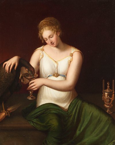 Hebe Feeding the Eagle of Jupiter by Giuseppe Rambelli